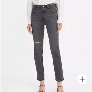 Levi’s women’s 501 skinny jean in black, size 30, brand new condition